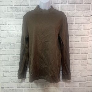 Bugatchi Uomo Mock Turtleneck Long Sleeve Shirt Small